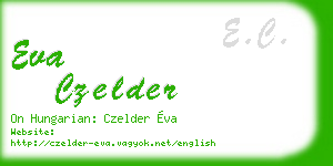 eva czelder business card