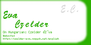 eva czelder business card